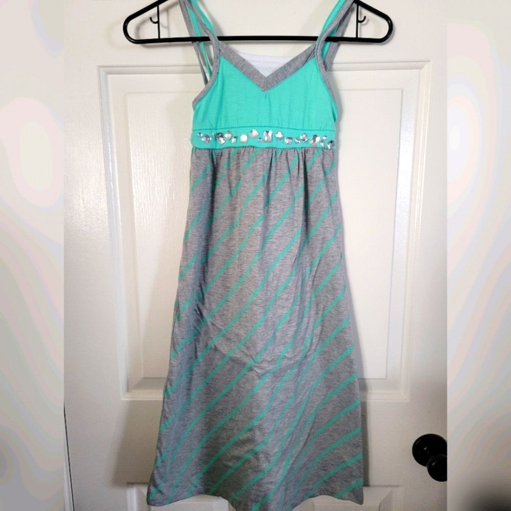 Maxi Dress with rhinestones Size 8 Girls